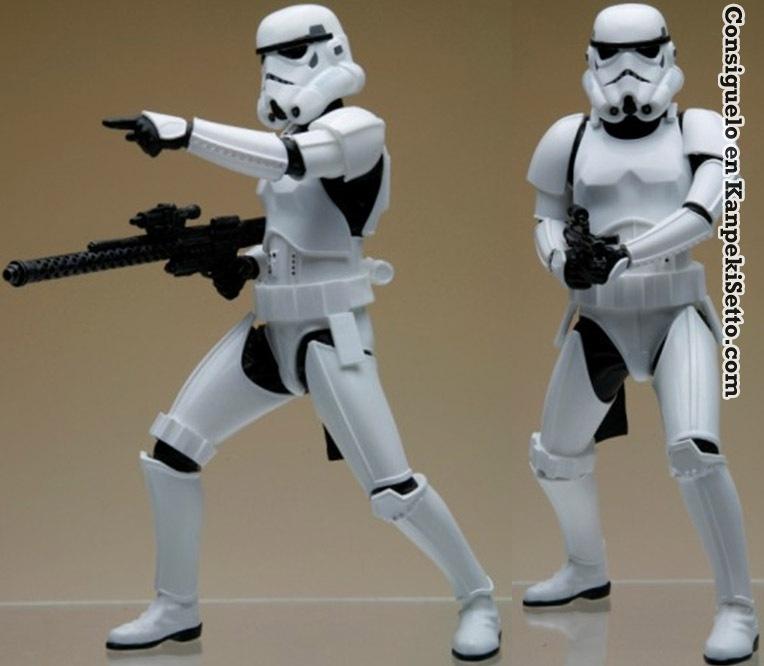Foto Star Wars Pack De 2 Estatuas Artfx+ Army Builder Stormtroopers 18 Cm