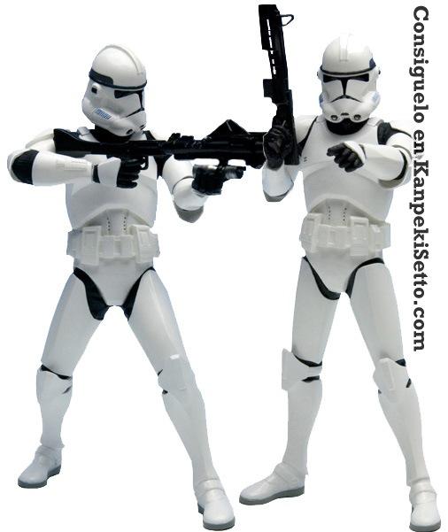 Foto Star Wars Pack De 2 Estatuas Artfx+ Clonetrooper 18 Cm
