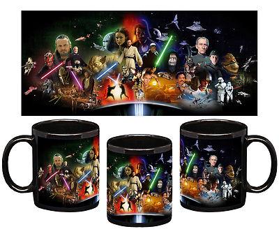 Foto Star Wars Saga La Guerra De Las Galaxias - 01 - Taza Negra Black Mug