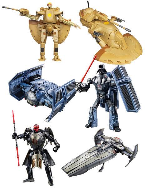 Foto Star Wars Transformers Class Ii 2012 Wave 0.5 Caja De 6 Figuras 20 Cm