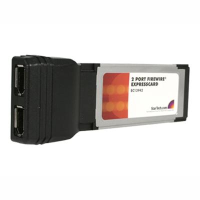Foto StarTech.com 2 Port ExpressCard Laptop 1394a Firewire Adapter Card - FireWire adapter - ExpressCard/34 - Firewire - 2 ports
