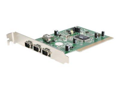Foto startech.com 4 port pci 1394a firewire adapter card with digital video
