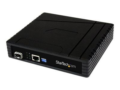 Foto startech.com gigabit ethernet poe open sfp fiber media converter