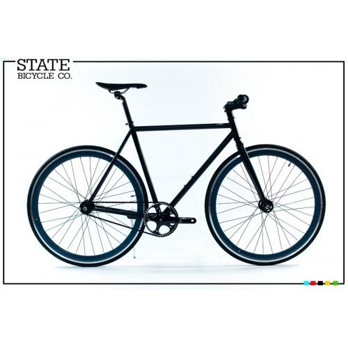 Foto State Bicycle Co Matte Black 2.0 Fixed Gear Single Speed Track Bike
