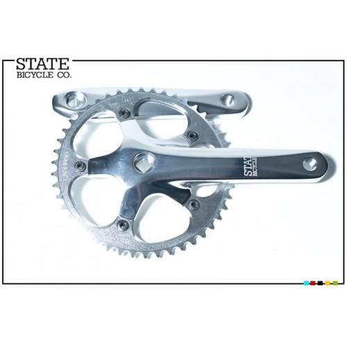 Foto State Bicycle Co Silver 165mm Track Fixie Fixed Gear Crankset