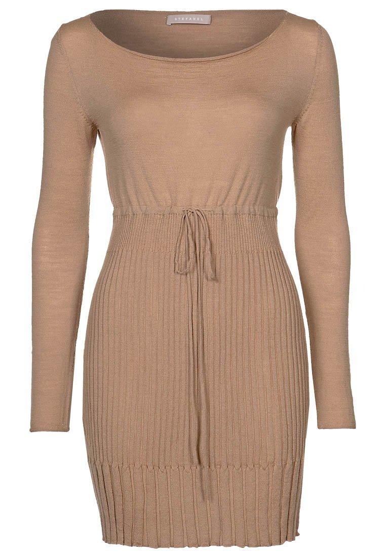 Foto Stefanel Vestido De Punto Beige XL