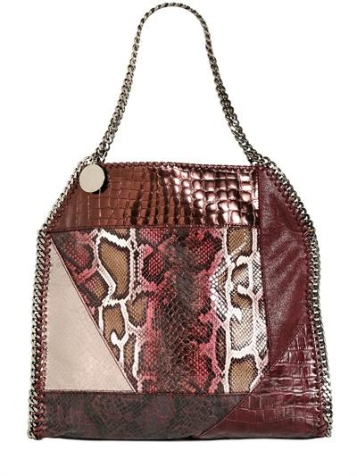 Foto stella mccartney bolsa de hombro mediana falabella invernal parches