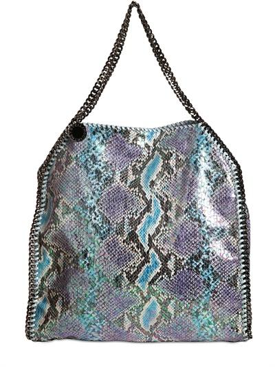Foto stella mccartney bolsa falabella grande de pitón falso