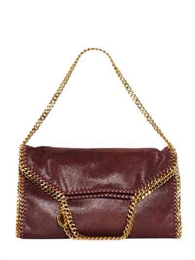 Foto stella mccartney bolsa falabella shaggy venado falso tres cadenas