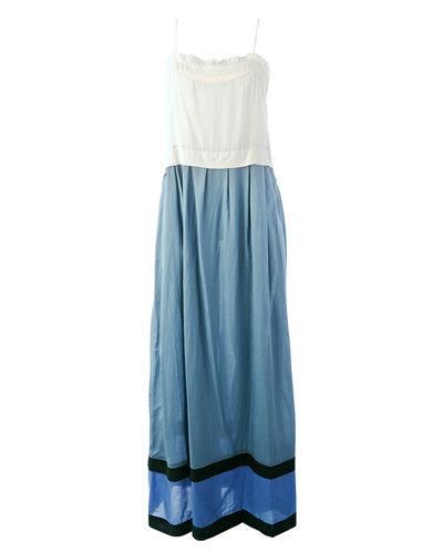 Foto Stella Nova: Crema y azul vestido largo