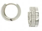 Foto Sterling Silver & Cubic Zirconia Stud Earrings
