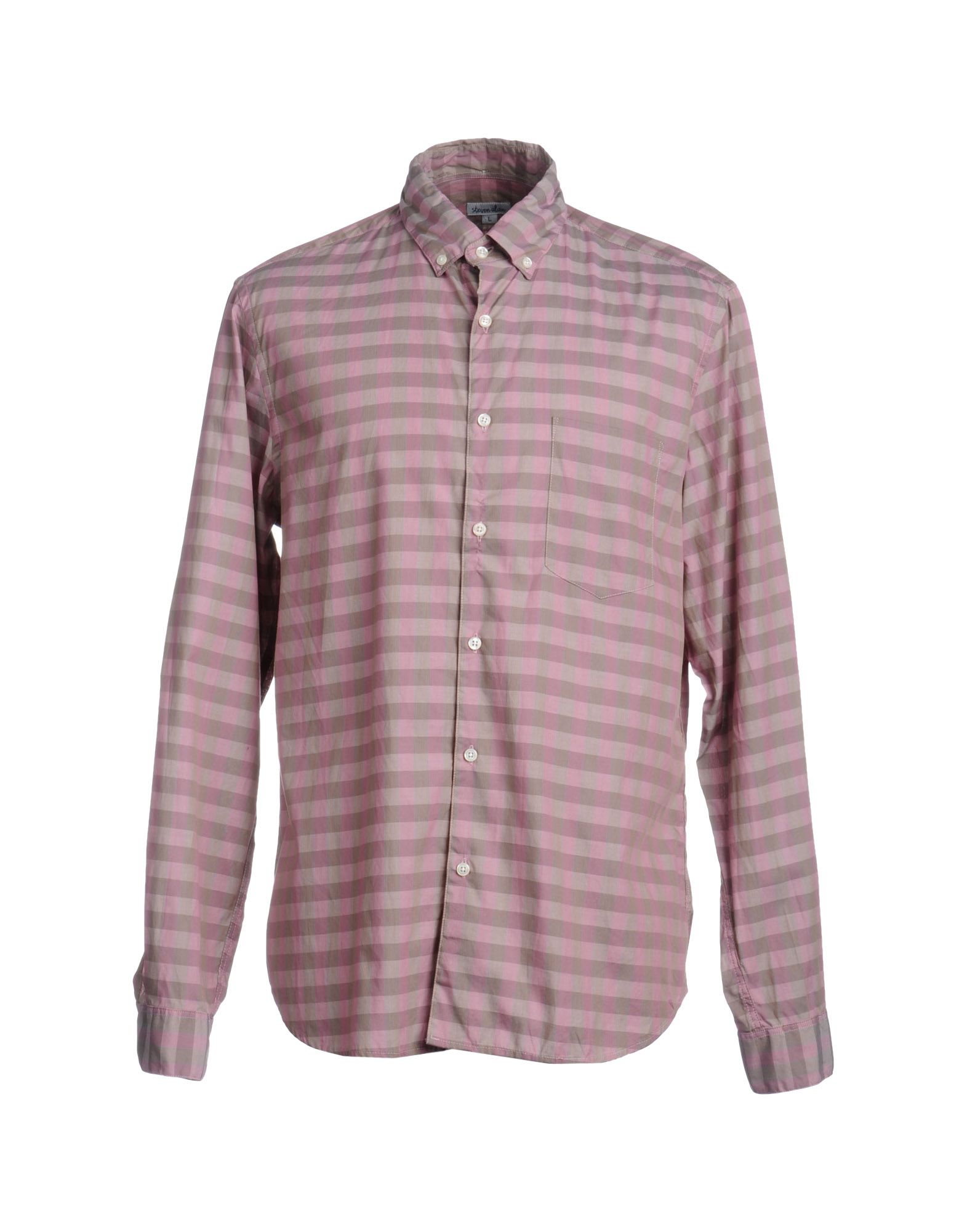 Foto Steven Alan Camisas De Manga Larga Hombre Gris