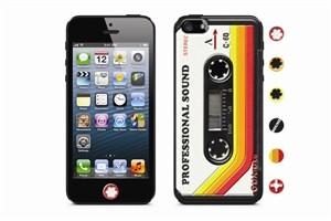 Foto Sticker 3D Cassette Red id America Apple iPhone 5