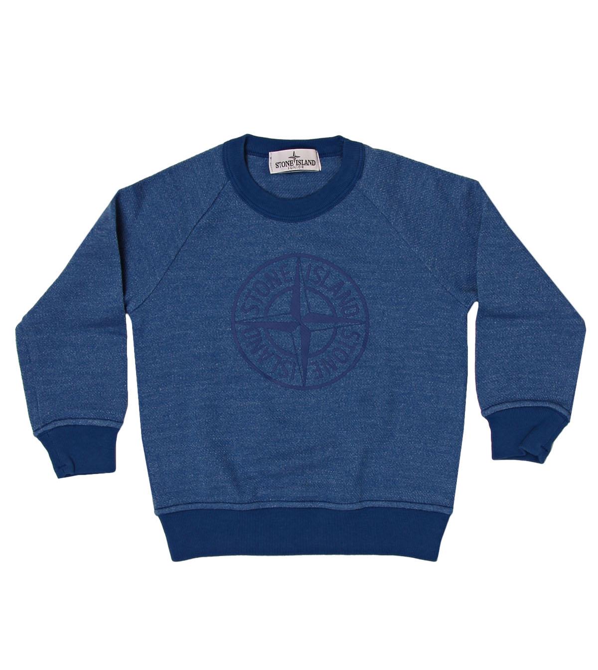 Foto Stone Island Bright Blue Long Sleeved Marl Sweatshirt