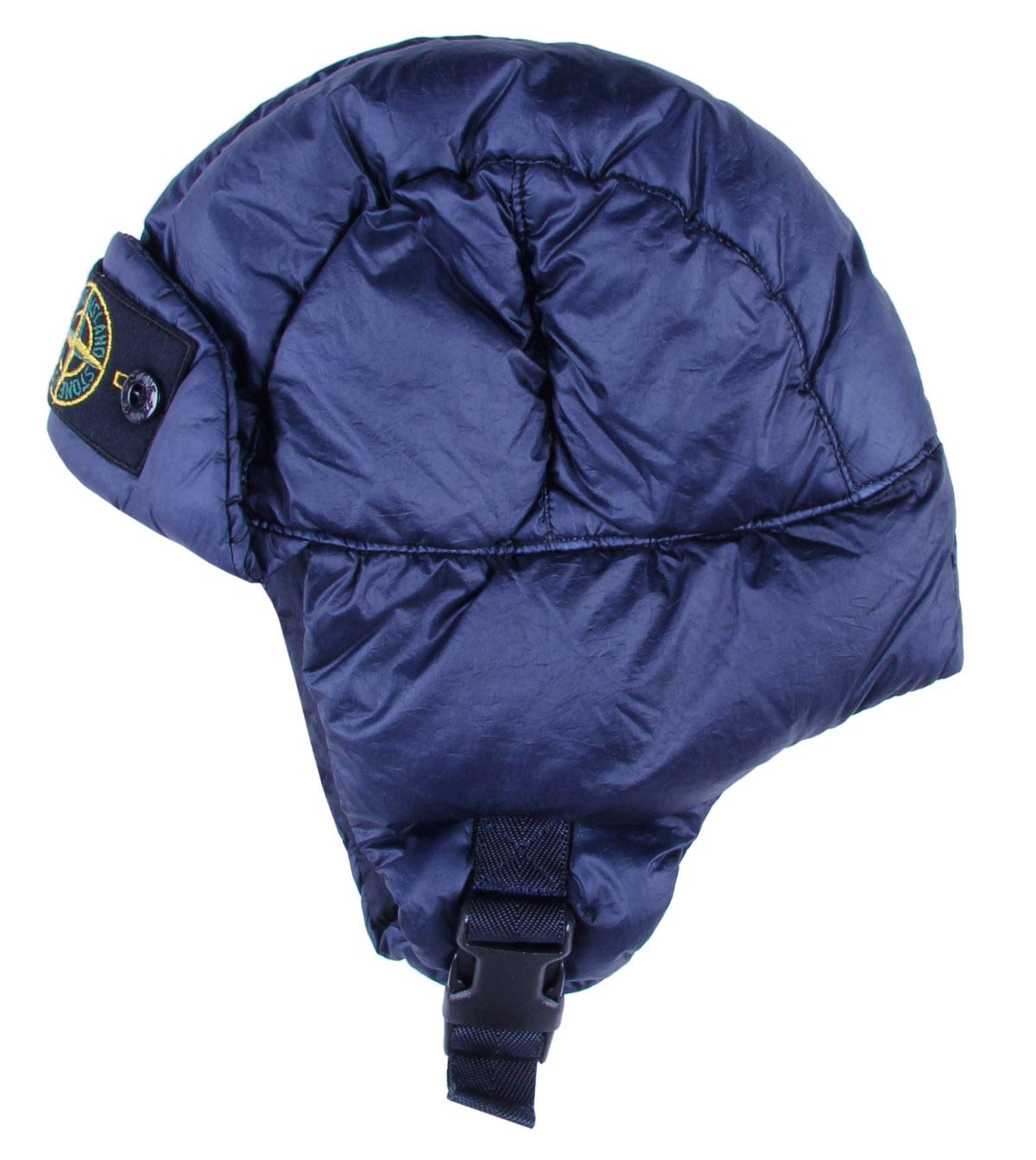 Foto Stone Island Navy Nylon/Duck-Down Deer Stalker Hat-4 yrs