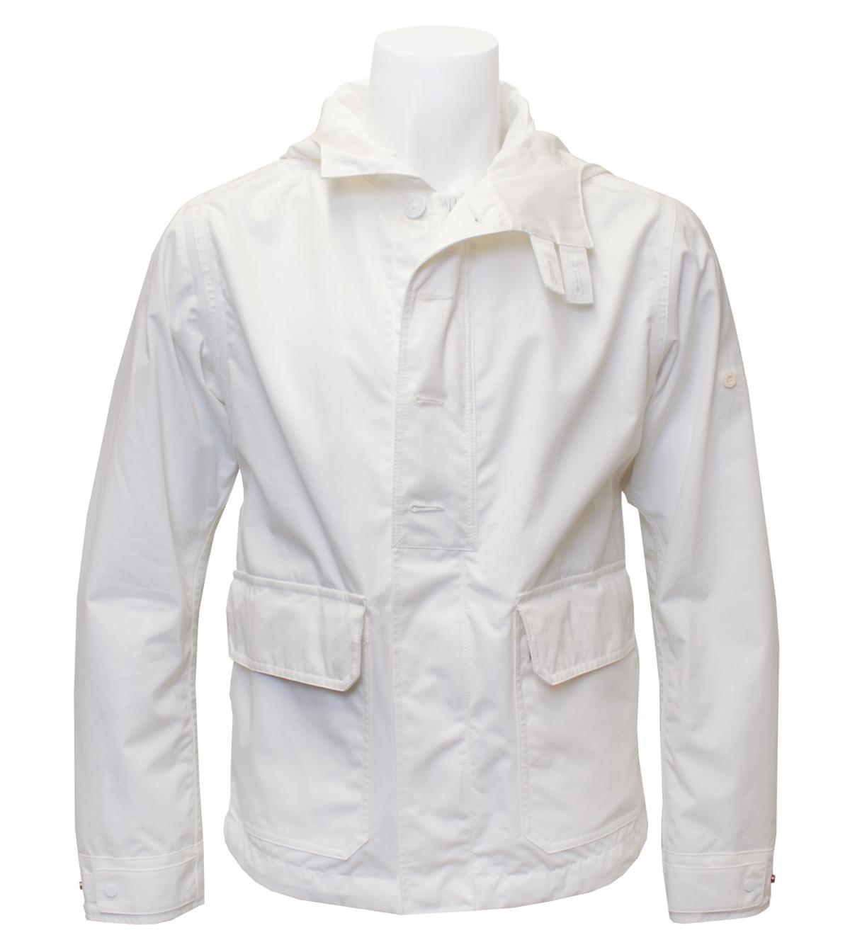 Foto Stone Island White Cotton Ventile Ghost Piece Jacket