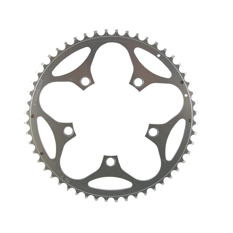 Foto STRONGLIGHT 7075AL Typ 130 S Plato exterior plateado gris, 50 dientes