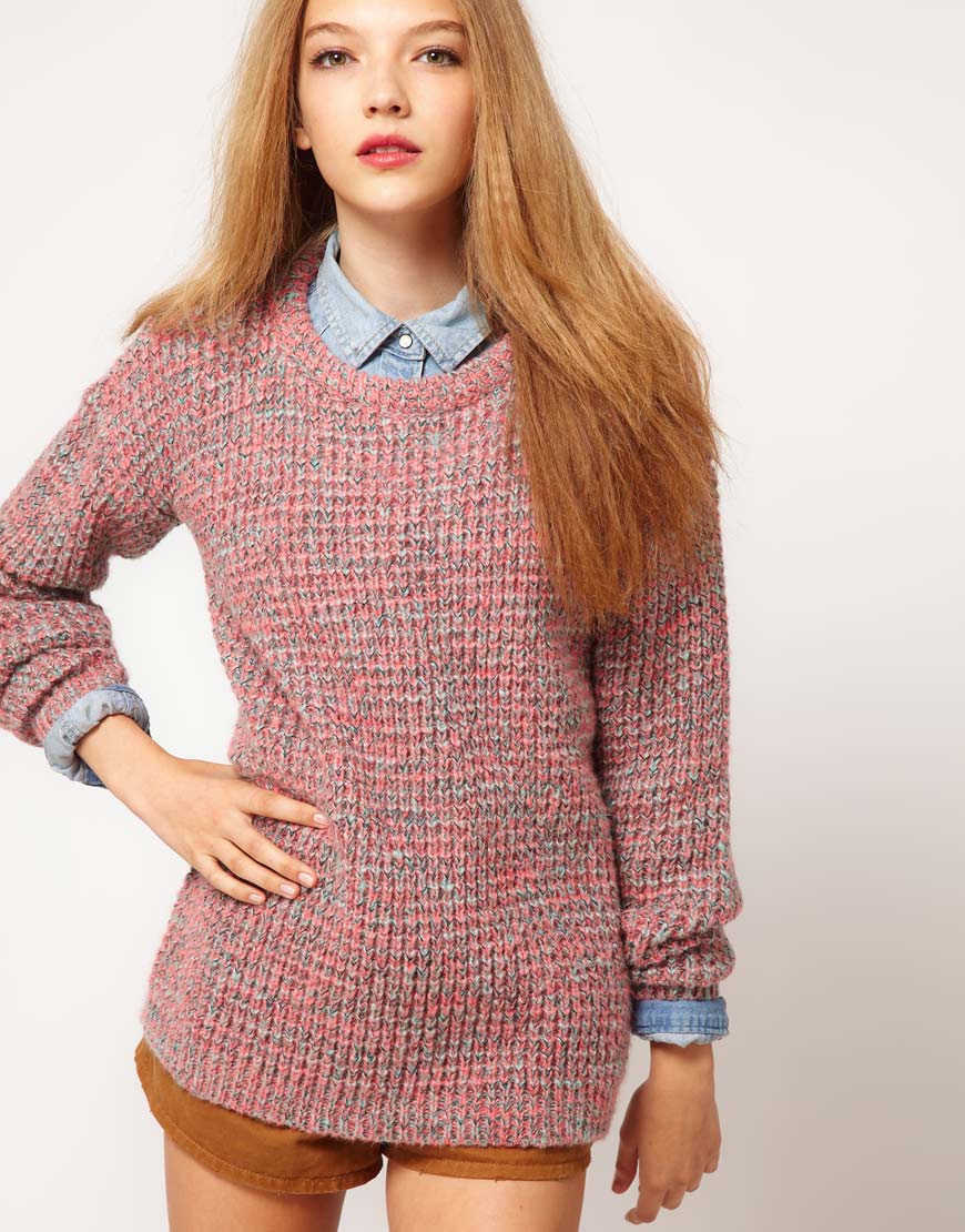 Foto Suéter con costuras multicolor de ASOS Multicolor