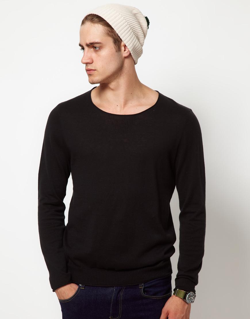 Foto Suéter con cuello redondo de ASOS Negro