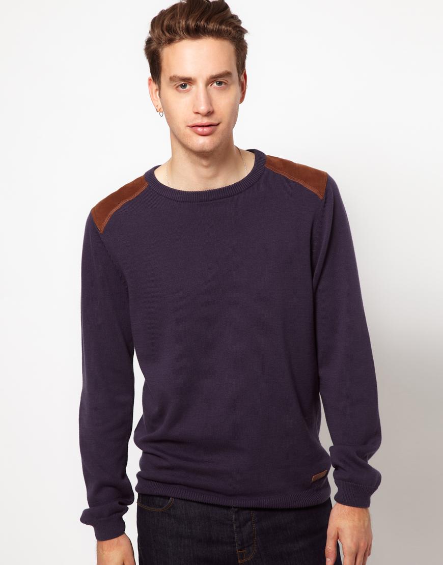 Foto Suéter con diseño de patchwork de ASOS Azul