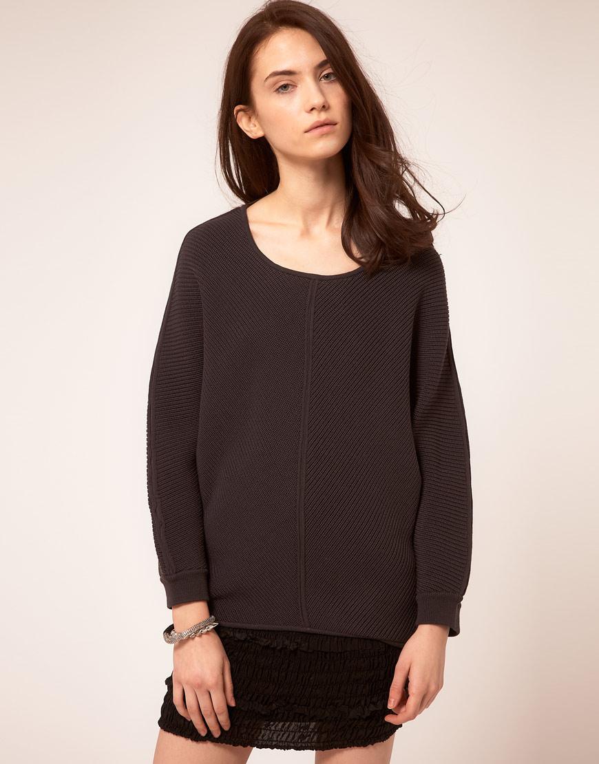 Foto Suéter estructurado de lana de merino de By Zoe Gris