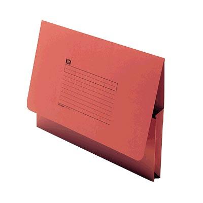 Foto Subcarpetas cartulina color rojo formato folio Unisystem caja 25 ud