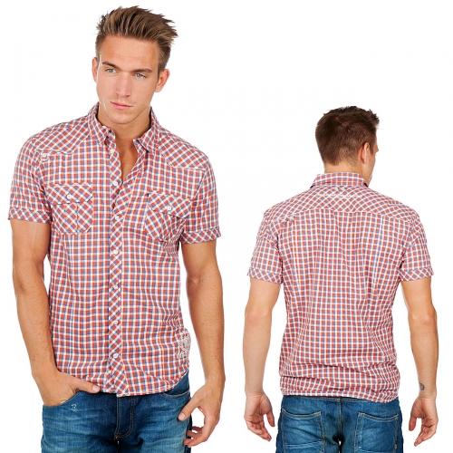Foto Sublevel Anton Shirt Blue/Orange/White