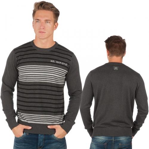 Foto Sublevel Rafael Sweatshirt Anthracite Melange/Black/Grey Melange