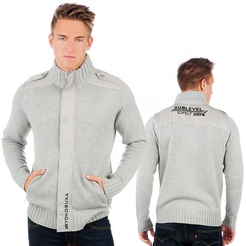 Foto Sublevel Yokosuka chaqueta jersey gris Melange talla XXL