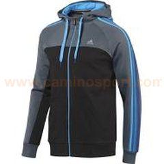 Foto sudadera adidas ess 3s fz hood hombre - w63056