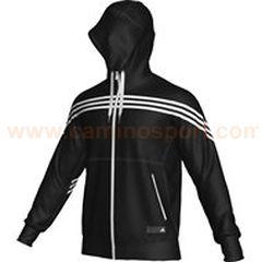 Foto sudadera adidas para hombre sf 3s fz hood negro/blanco (o56512)