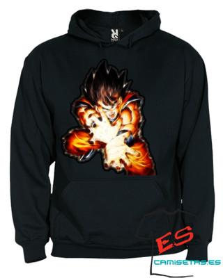 Foto Sudadera Capucha/hoodie Dragon Ball Goku  Tallas/size:  S-m-l-xl-xxl.