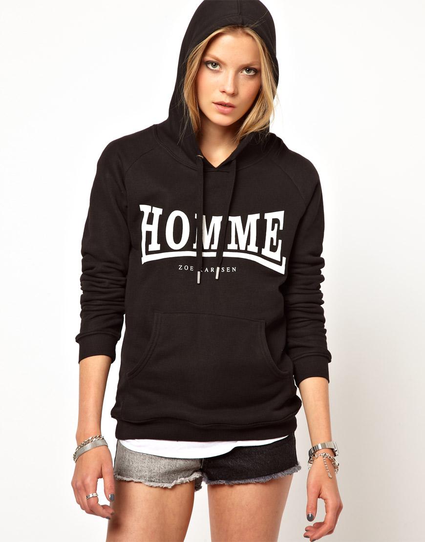 Foto Sudadera con capucha Homme de Zoe Karssen Negro pirata