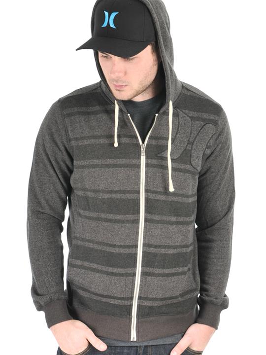 Foto Sudadera con cremallera Hurley Vacation Stripe Heather Graphite
