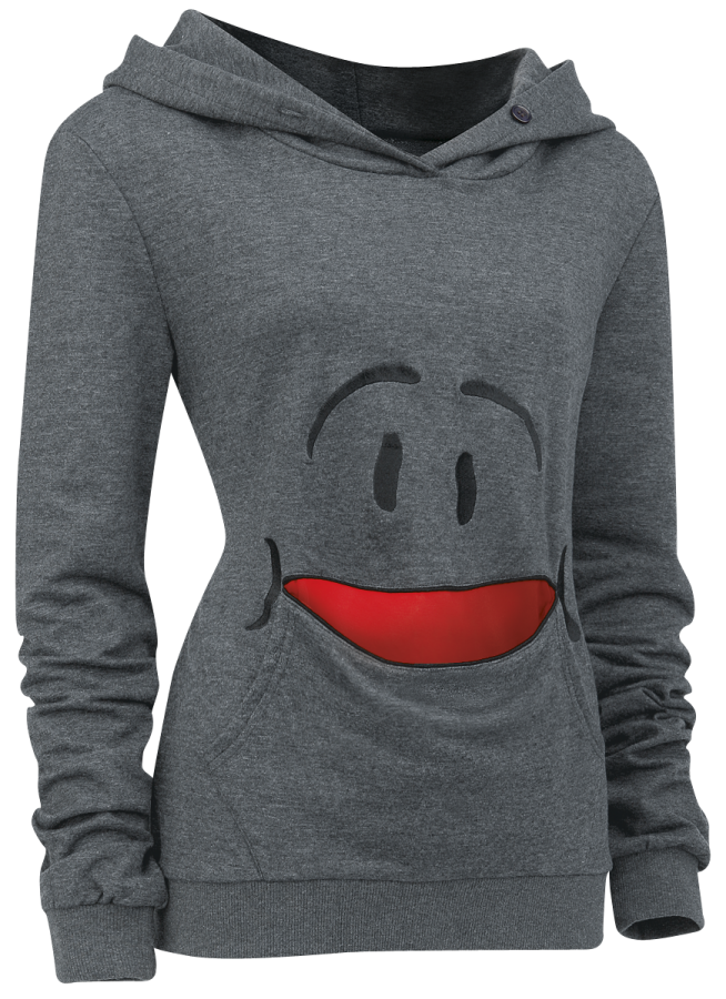 Foto Sudadera con Gran Sonrisa: Jersey con Capucha Mujer