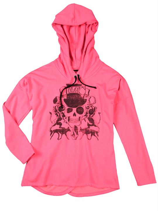 Foto Sudadera Mujer Volcom Bedrox Neon Rosado