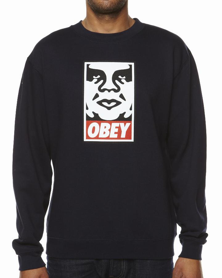 Foto Sudadera Og Face De Obey - Denim Oscuro