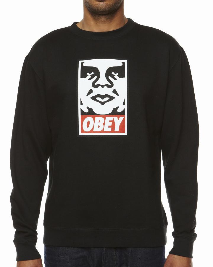 Foto Sudadera Og Face De Obey - Negro