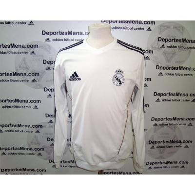 Foto Sudadera real madrid adulto 2011-2012 blanca-negra