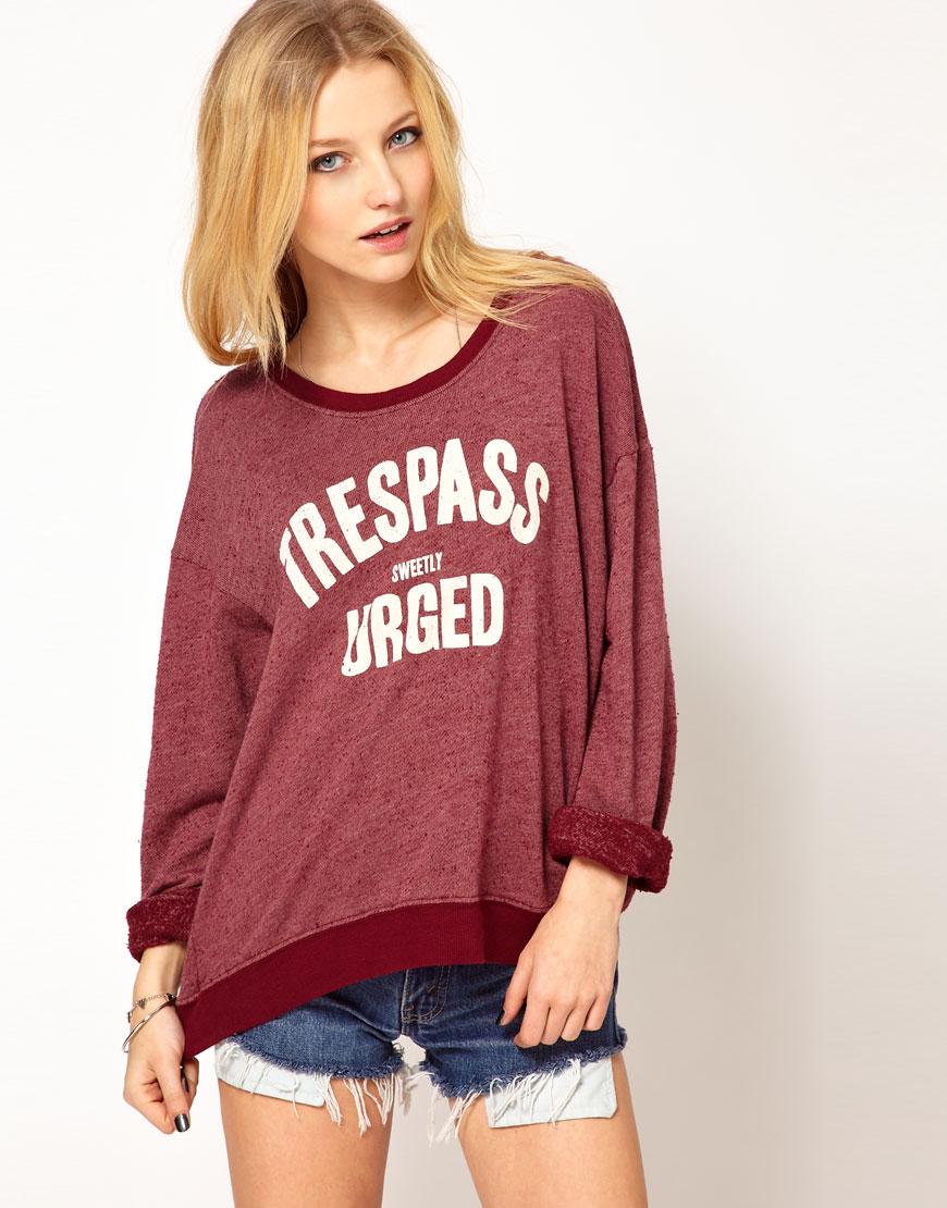 Foto Sudadera Trespass Sweetly Urged de Wildfox Burdeos