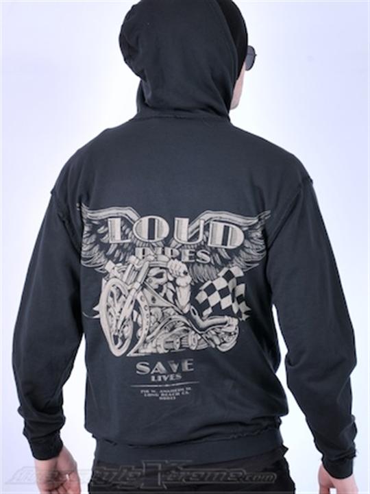 Foto Sudadera West Coast Choppers Loud Pipes Negro