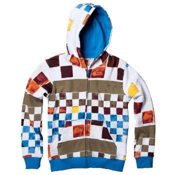 Foto Sudaderas infantil Quiksilver Dna All Over Zip Hood Youth - white