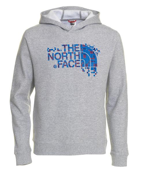 Foto Sudaderas The North Face Pixels Logo Hoodie Heather Grey Man