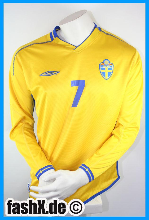 Foto Suecia camiseta 7 Hendrik Larsson Umbro talla M