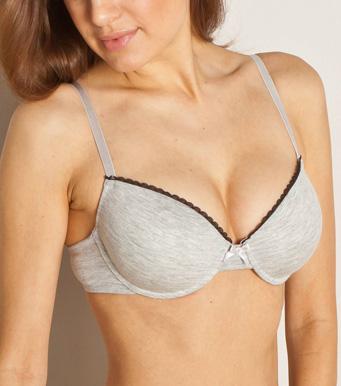 Foto Sujetador con aros efecto ´push-up´ algodón mujer