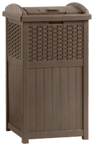 Foto Suncast Ghw1732 Resin Wicker Trash Hideaway