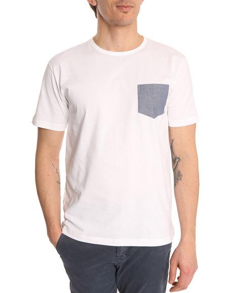 Foto SUNSPEL - Camiseta blanca índigo contraste pocket