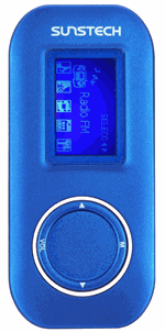 Foto Sunstech® Fauno 4 Gb Mp3 Fm Vr Clip Azul