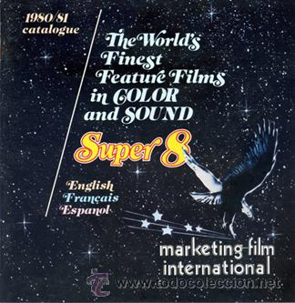 Foto super 8 catalogo marketing film nuevo 32 páginas a todo color