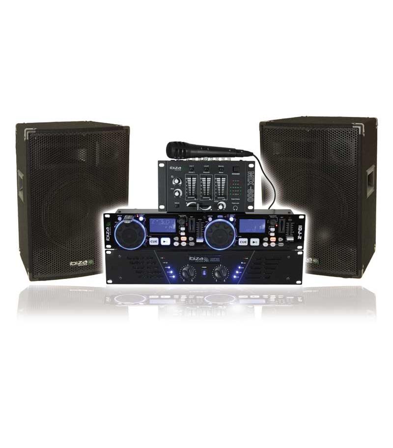 Foto super disco sound set with controller ibiza sound dj550
